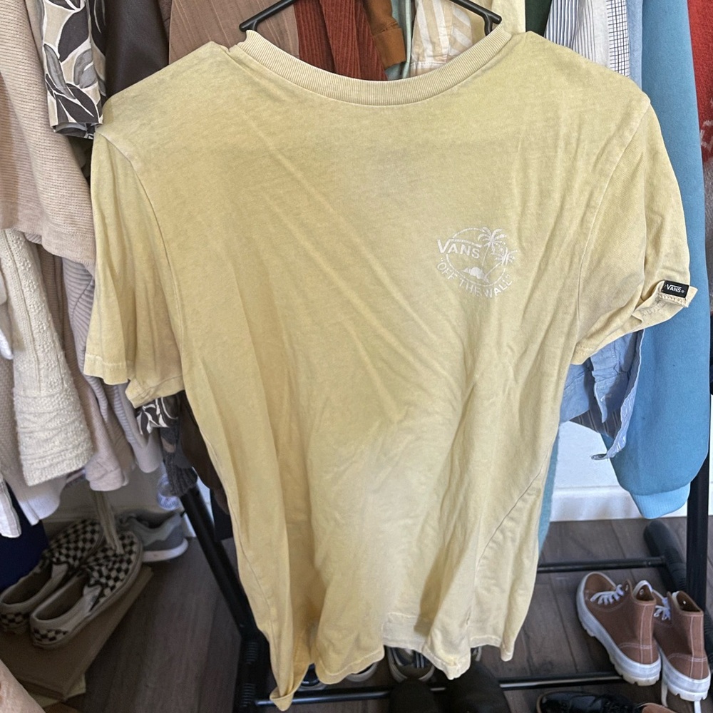 yellow vans t-shirt